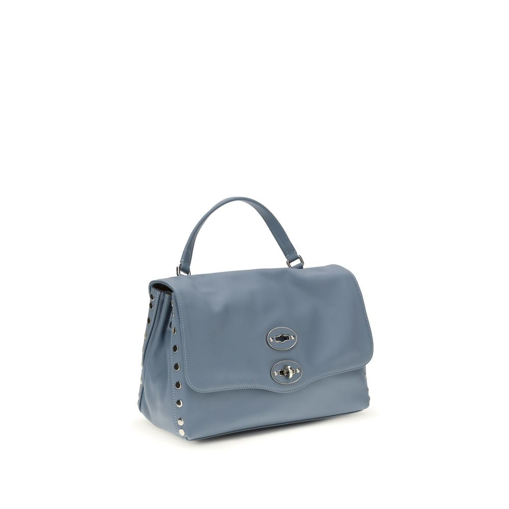 Zanellato Blue Calf Leather Bos Taurus Shoulder Bag - ClickThatClicks 