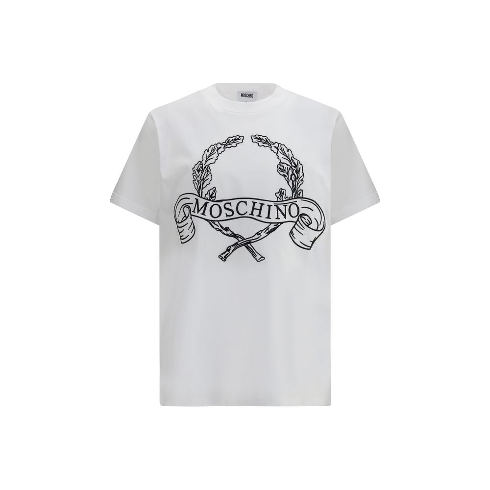 Moschino White Cotton T-Shirt - ClickThatClicks 
