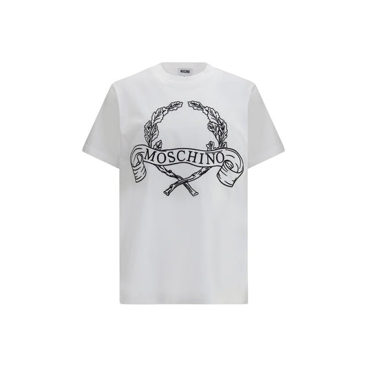 Moschino White Cotton T-Shirt - ClickThatClicks 