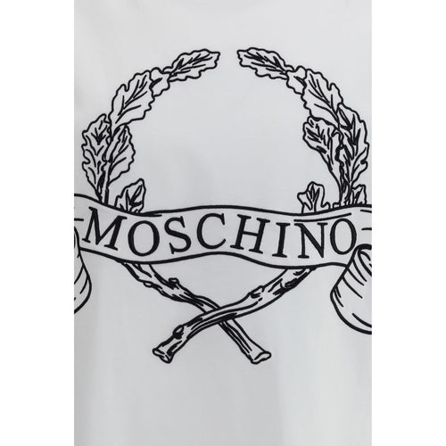 Moschino White Cotton T-Shirt - ClickThatClicks 