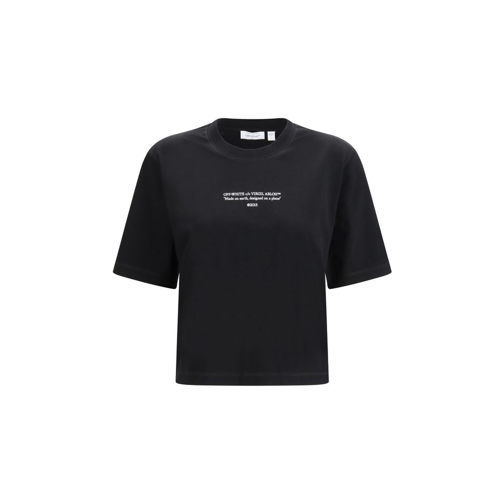 Off-White Black Cotton T-Shirt - ClickThatClicks 