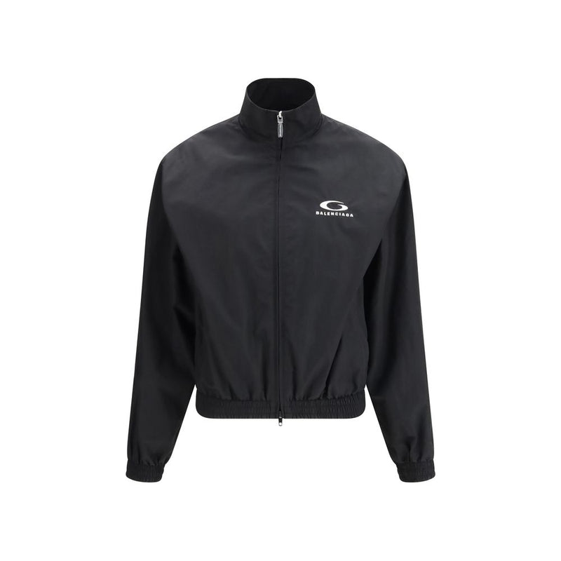 Balenciaga Black Cotton Shell Jacket - ClickThatClicks 