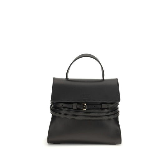 Moschino Black Calf Leather Bos Taurus Handbag - ClickThatClicks 