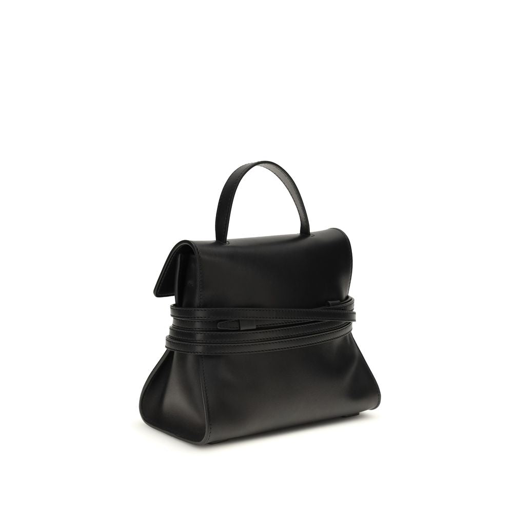 Moschino Black Calf Leather Bos Taurus Handbag - ClickThatClicks 