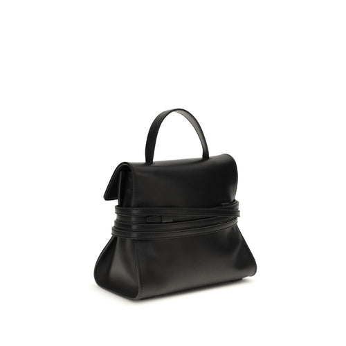 Moschino Black Calf Leather Bos Taurus Handbag - ClickThatClicks 