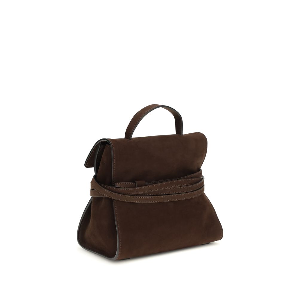 Moschino Brown Calf Leather Bos Taurus Handbag - ClickThatClicks 