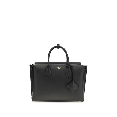 MCM Black Calf Leather Bos Taurus Handbag - ClickThatClicks 
