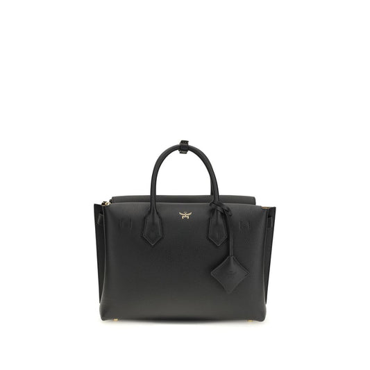 MCM Black Calf Leather Bos Taurus Handbag - ClickThatClicks 