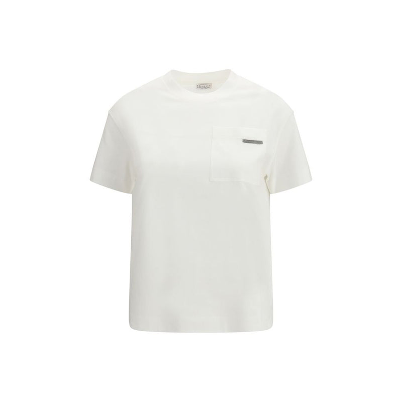 Brunello Cucinelli White Cotton T-Shirt
