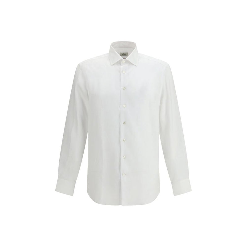 Etro White Linen Dress Shirt