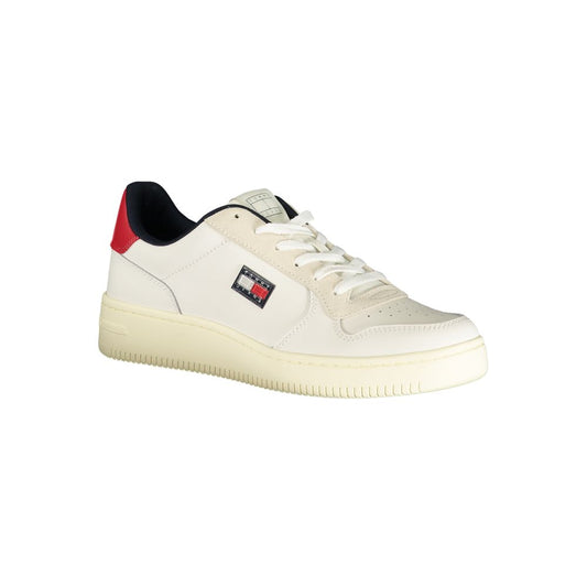 Tommy Hilfiger Bianco Polyurethane Men Sneaker - ClickThatClicks 