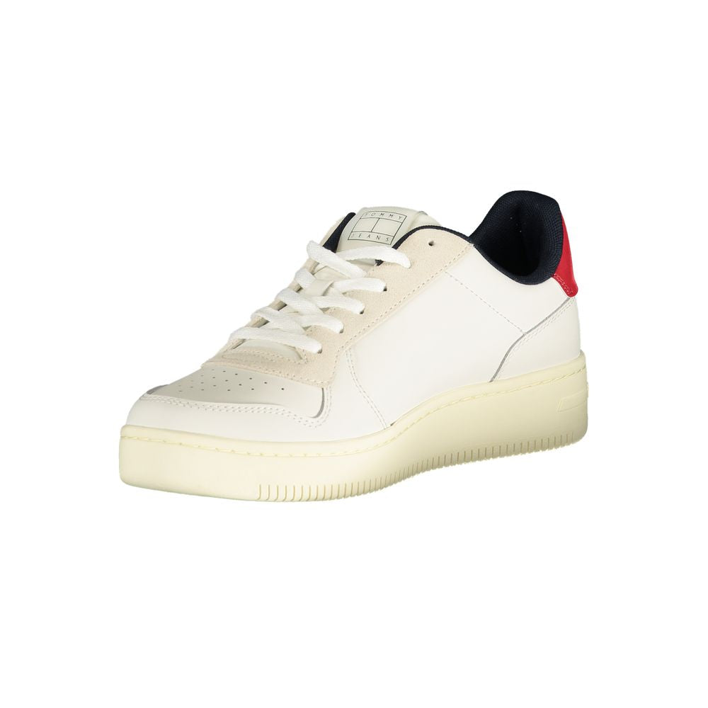 Tommy Hilfiger Bianco Polyurethane Men Sneaker - ClickThatClicks 