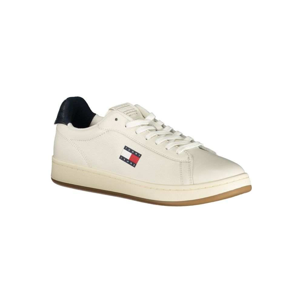 Tommy Hilfiger Bianco Poliuretano Men Sneaker - ClickThatClicks 