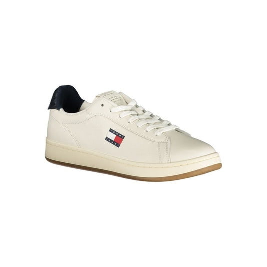 Tommy Hilfiger Bianco Poliuretano Men Sneaker - ClickThatClicks 
