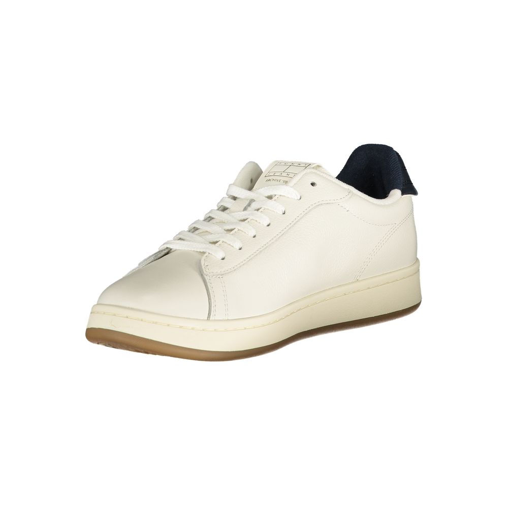 Tommy Hilfiger Bianco Poliuretano Men Sneaker - ClickThatClicks 