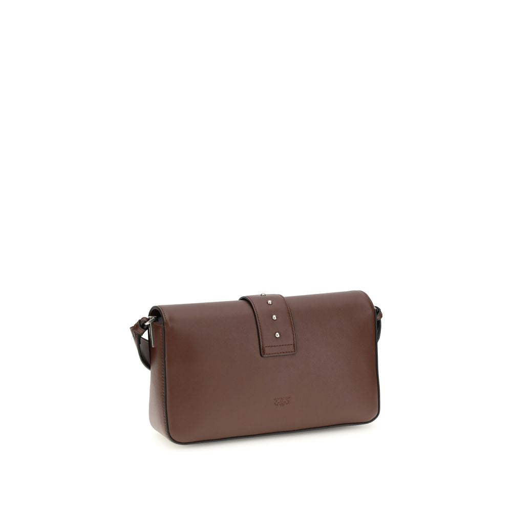 PINKO Brown Leather Shoulder Bag - ClickThatClicks 