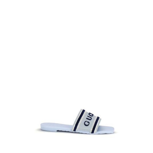 Gucci Blue Cotton Sandals - ClickThatClicks 