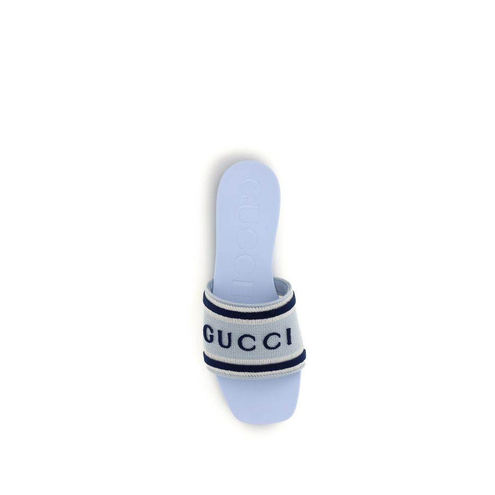 Gucci Blue Cotton Sandals - ClickThatClicks 