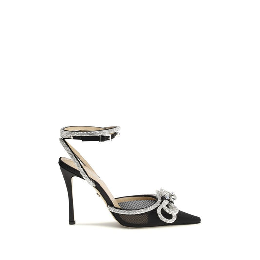 MACH & MACH Black Silk High Heel Pumps - ClickThatClicks 