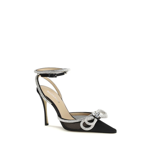 MACH & MACH Black Silk High Heel Pumps - ClickThatClicks 