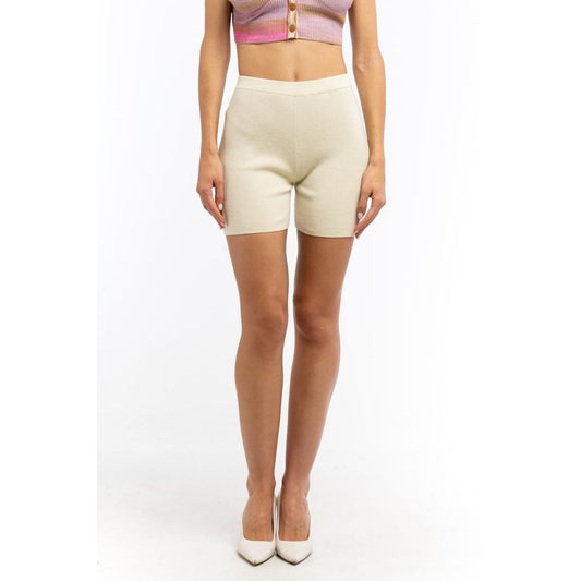 Patrizia Pepe Beige Nylon Shorts - ClickThatClicks 