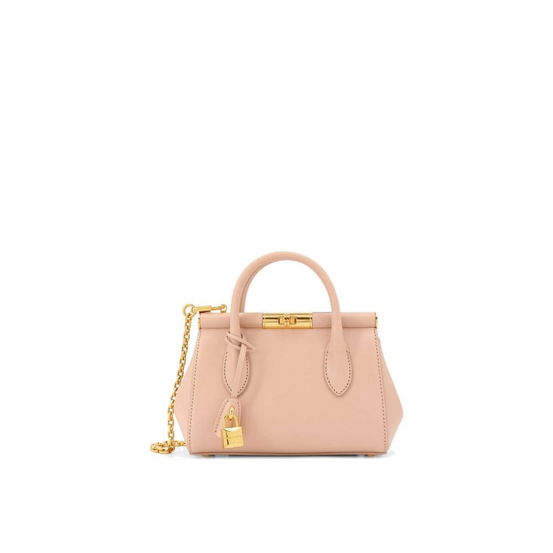 Dolce & Gabbana Beige Calfskin Handbag