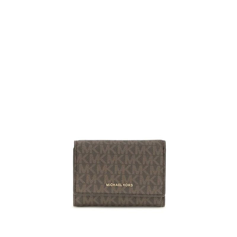Michael Kors Brown Fabric Wallet