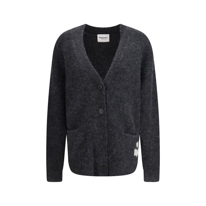 Marant Etoile Gray Alpaca Vicugna Pacos Cardigan