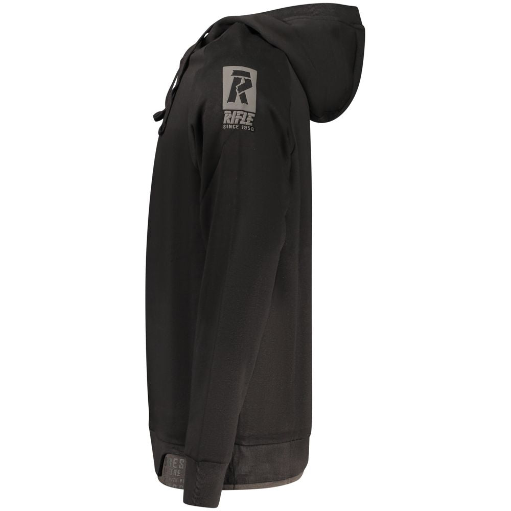 Rifle Black Cotton Men Sweatshirt - ClickThatClicks 