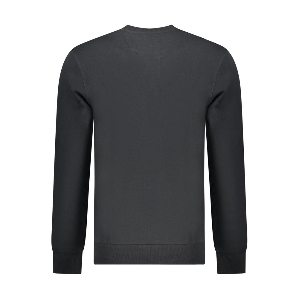 North Sails Black Cotton Men Sweatshirt - ClickThatClicks 