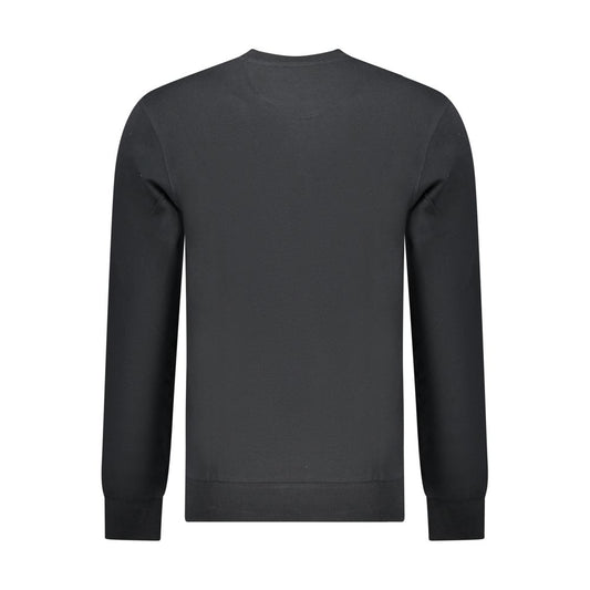 North Sails Black Cotton Men Sweatshirt - ClickThatClicks 