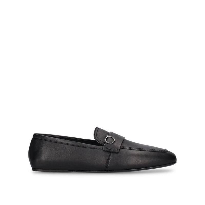 Salvatore Ferragamo Brown Calfskin Slip-On Loafers