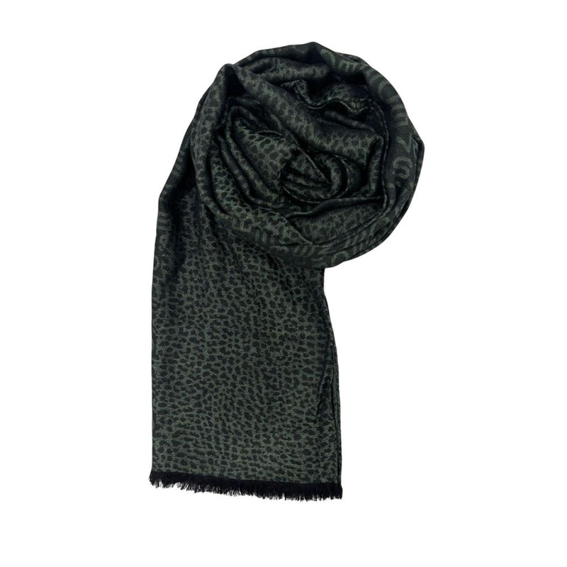 Borbonese Green Wool Unisex Scarf