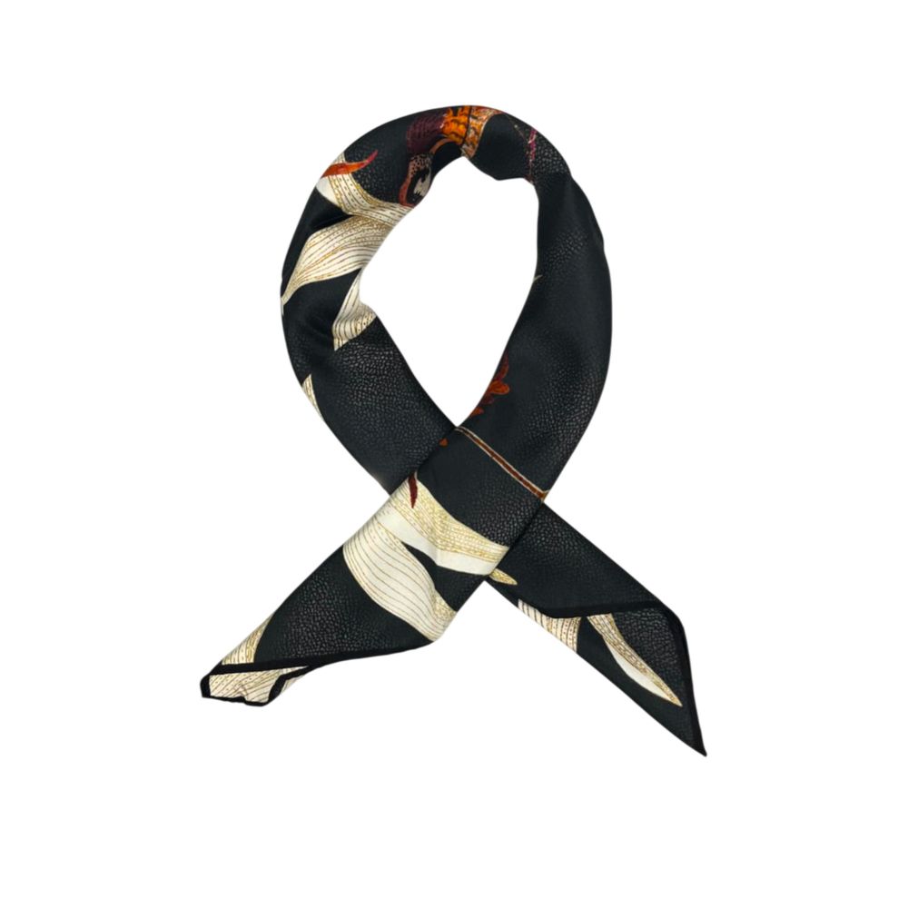 Borbonese Beige Silk Women Scarf - ClickThatClicks 