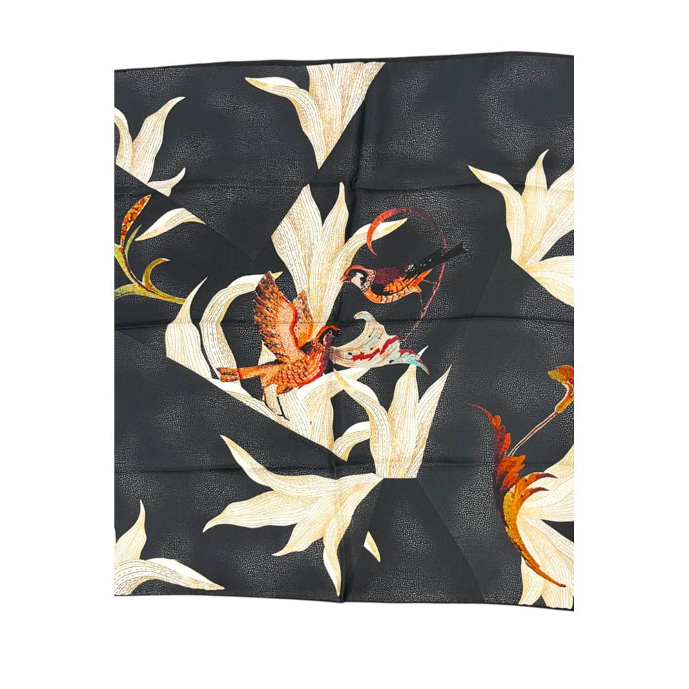 Borbonese Beige Silk Women Scarf - ClickThatClicks 