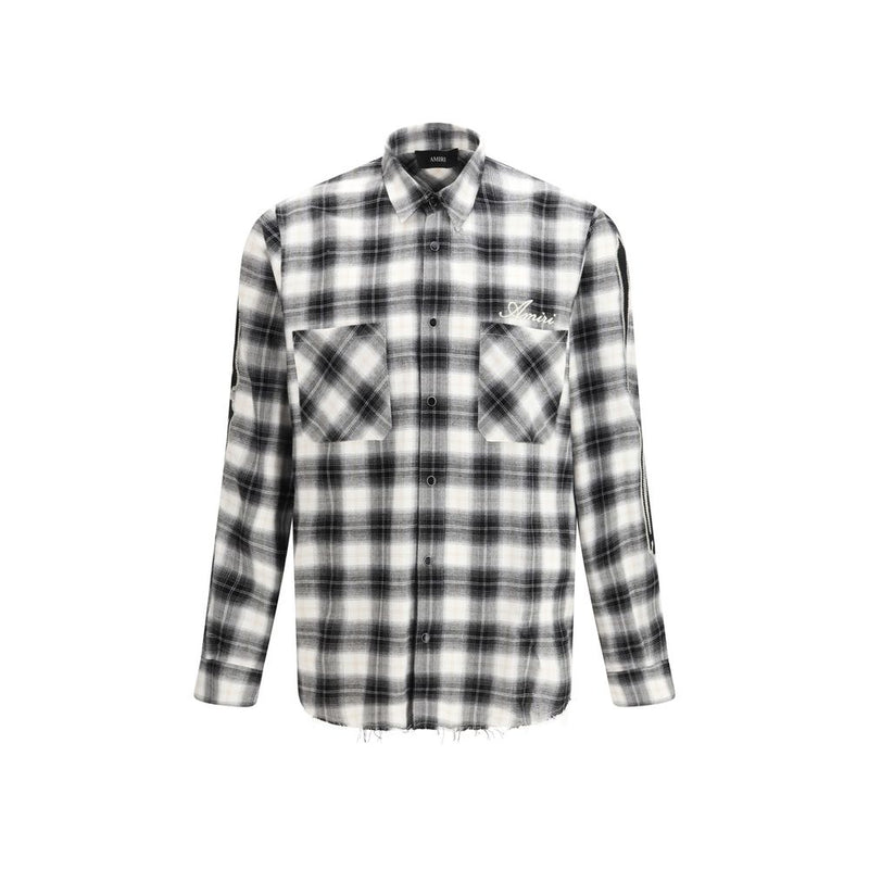 Amiri Black Cotton Pattern Shirt