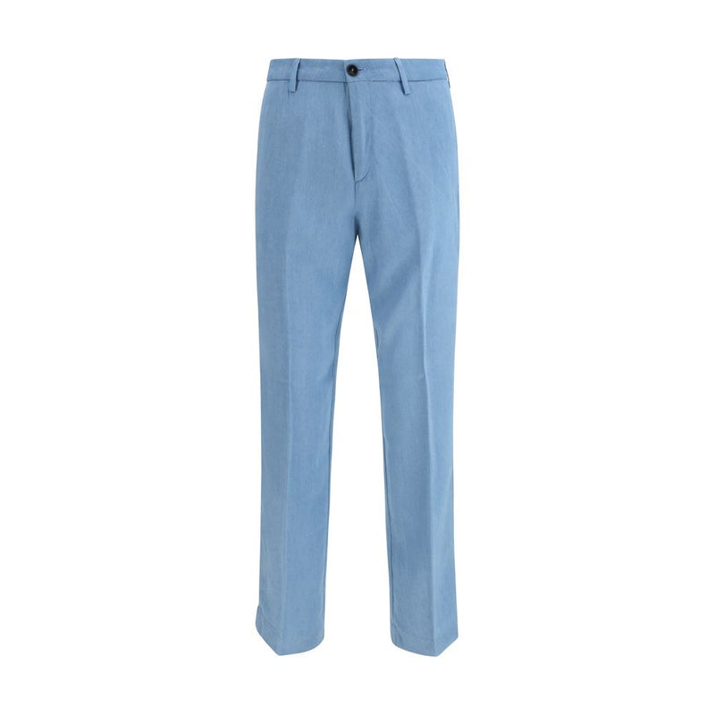 Cruna Light Blue Tencel Casual Pants