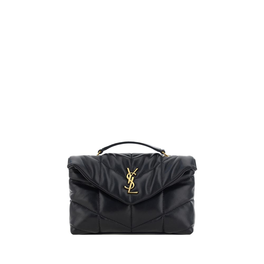 Saint Laurent Black Lamb Ovis Aries Aries Shoulder Bag - ClickThatClicks 