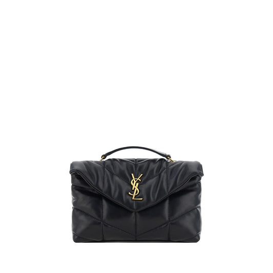 Saint Laurent Black Lamb Ovis Aries Aries Shoulder Bag - ClickThatClicks 