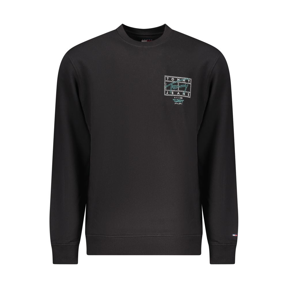 Tommy Hilfiger Black Cotton Men Sweatshirt - ClickThatClicks 