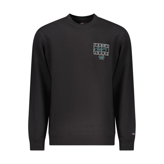 Tommy Hilfiger Black Cotton Men Sweatshirt - ClickThatClicks 