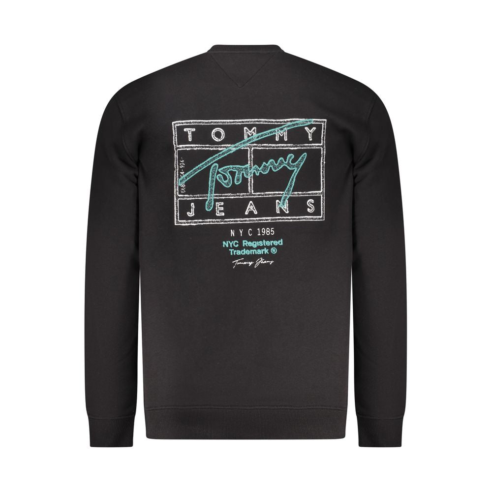 Tommy Hilfiger Black Cotton Men Sweatshirt - ClickThatClicks 