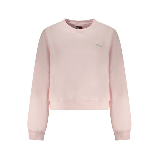 Tommy Hilfiger Pink Cotton Women Sweatshirt - ClickThatClicks 
