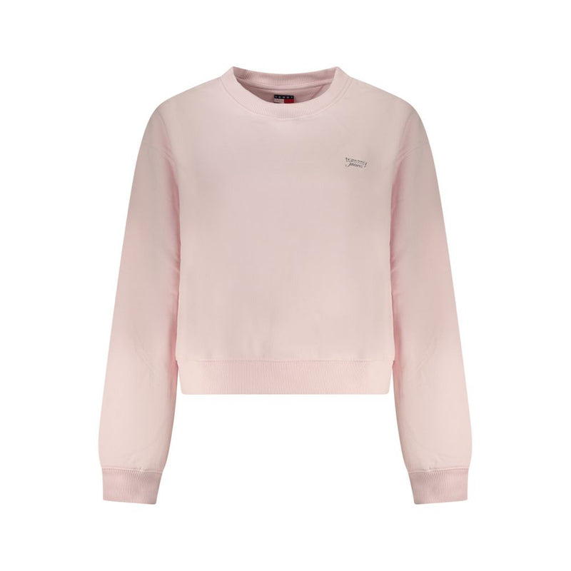 Tommy Hilfiger Pink Cotton Women Sweatshirt