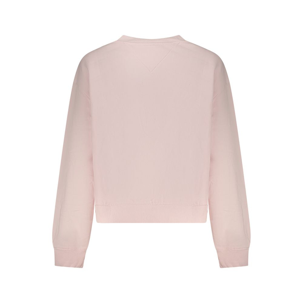 Tommy Hilfiger Pink Cotton Women Sweatshirt - ClickThatClicks 