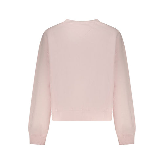 Tommy Hilfiger Pink Cotton Women Sweatshirt - ClickThatClicks 