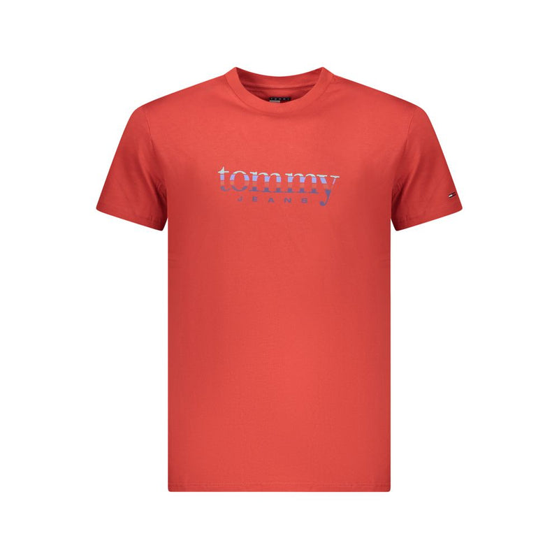Tommy Hilfiger Rosso Cotton Men T-Shirt