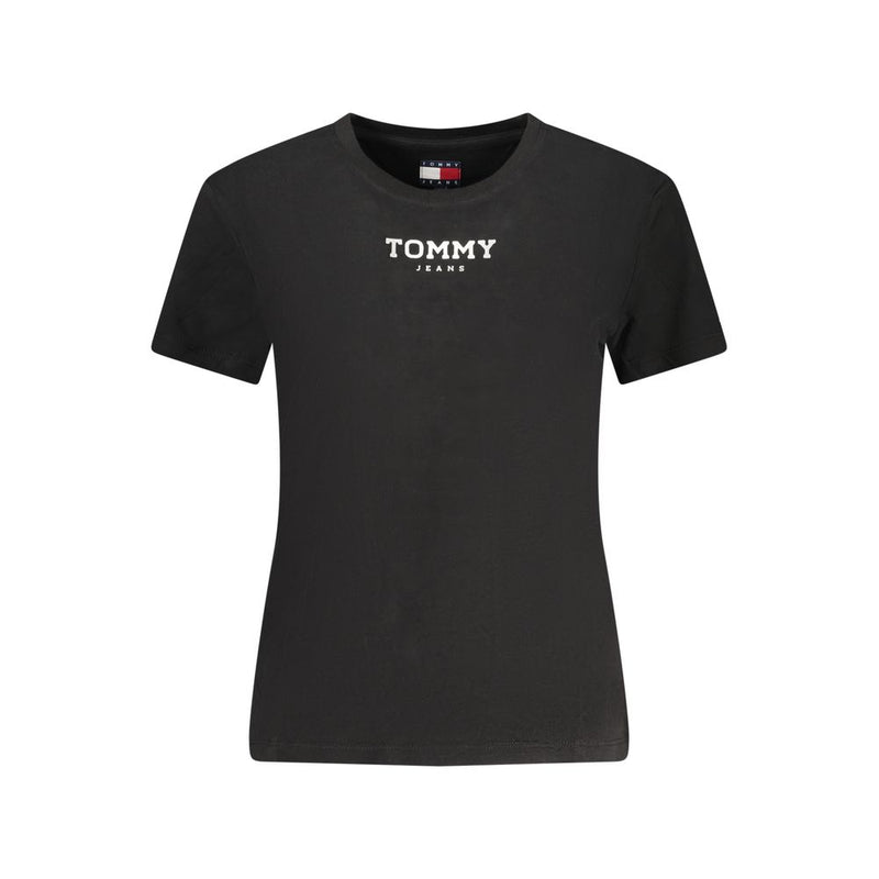 Tommy Hilfiger Black Cotton Women's T-Shirt