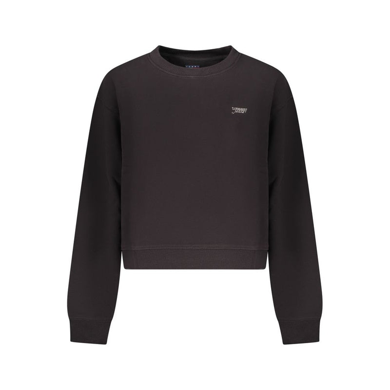 Tommy Hilfiger Black Cotton Women's Sweatshirt