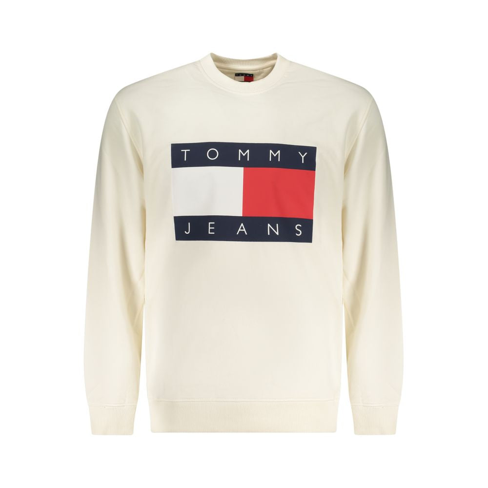 Tommy Hilfiger White Cotton Men Sweatshirt - ClickThatClicks 